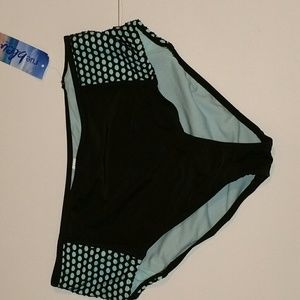 Rue bleu Power Mesh high waisted bikini bottom